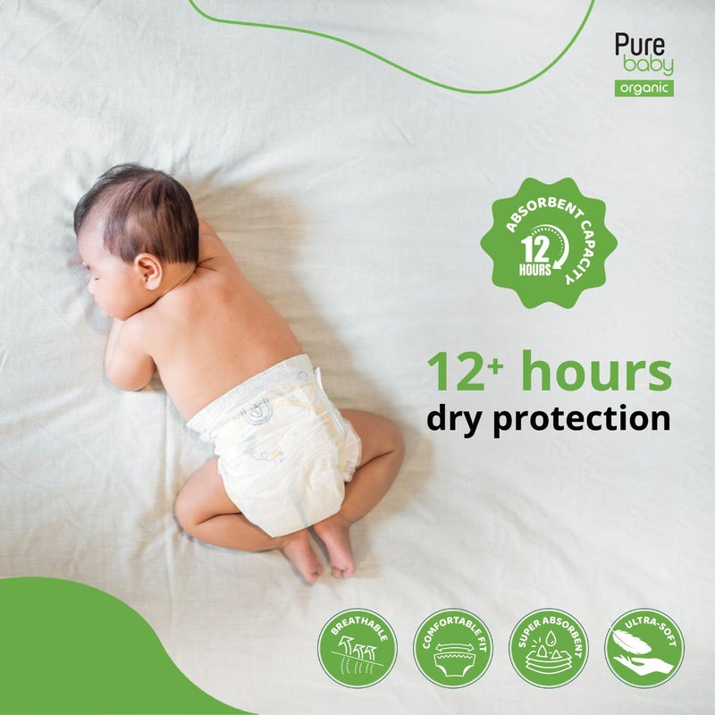 Pure Baby Eco Diaper Pants Junior with Organic Bamboo Core Size 5, 11-18 Kg 40 Count - Image 2